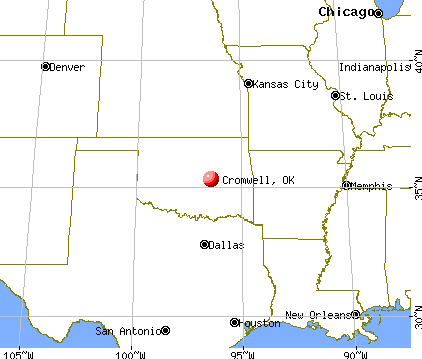 Cromwell, Oklahoma map