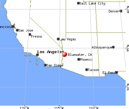 Bluewater, California map
