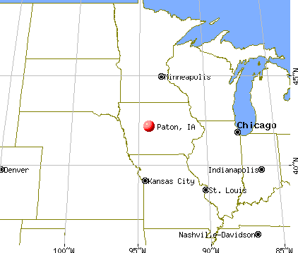 Paton, Iowa map