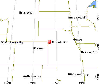 Madrid, Nebraska map