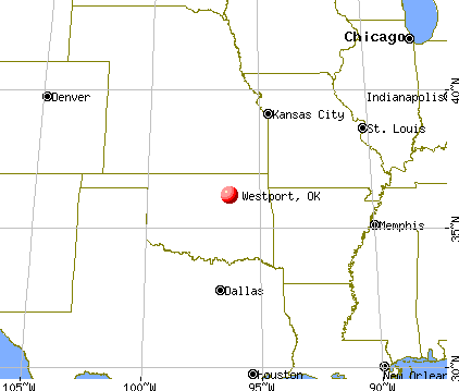 Westport, Oklahoma map