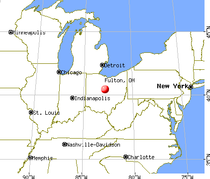 Fulton, Ohio map