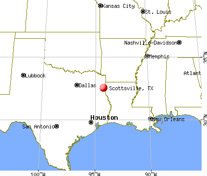 Scottsville, Texas map
