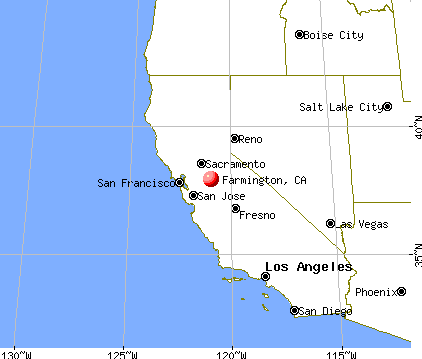 Farmington, California map