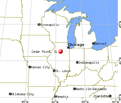 Cedar Point, Illinois map