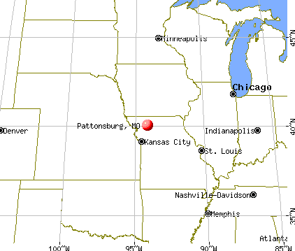 Pattonsburg, Missouri map