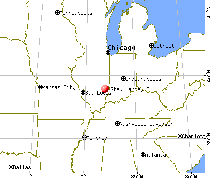 Ste. Marie, Illinois map