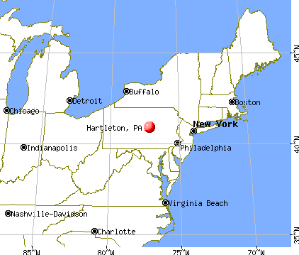 Hartleton, Pennsylvania map
