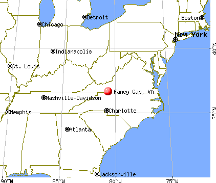 Fancy Gap, Virginia map