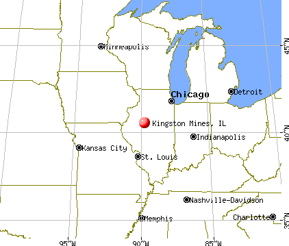 Kingston Mines, Illinois map