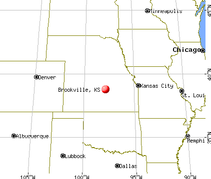 Brookville, Kansas map