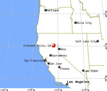 Crescent Mills, California map