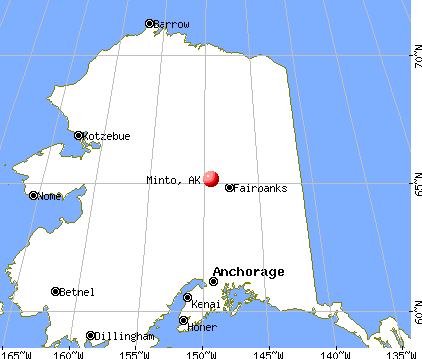 Minto, Alaska map