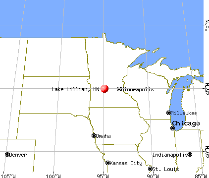 Lake Lillian, Minnesota map