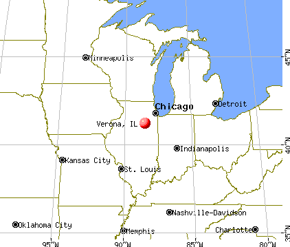 Verona, Illinois map