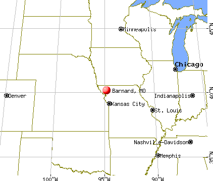 Barnard, Missouri map