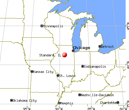 Standard, Illinois map