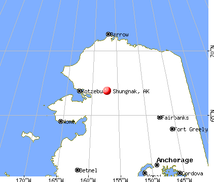 Shungnak, Alaska map