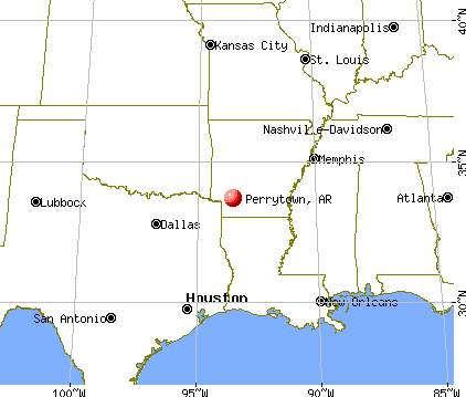 Perrytown, Arkansas map