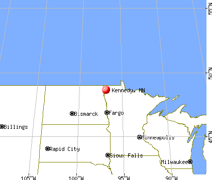 Kennedy, Minnesota map