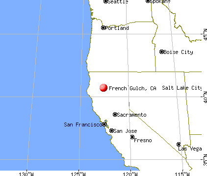 French Gulch, California map