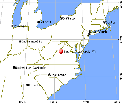 Mount Crawford, Virginia map