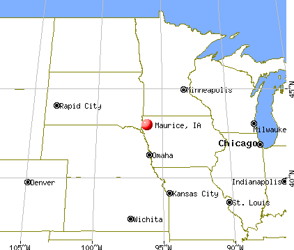 Maurice, Iowa map