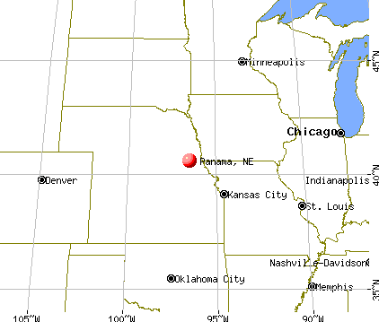 Panama, Nebraska map