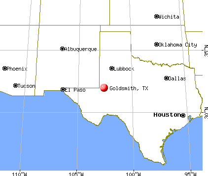 Goldsmith, Texas map