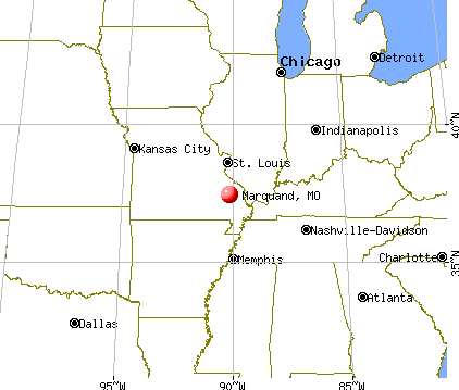 Marquand, Missouri map