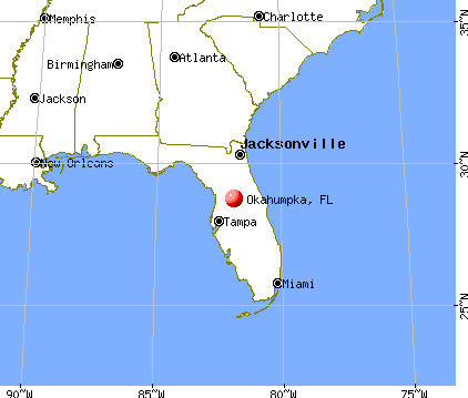 Okahumpka, Florida map