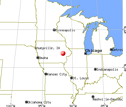 Shueyville, Iowa map