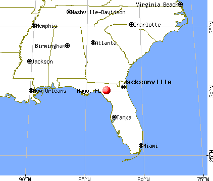 Mayo, Florida map