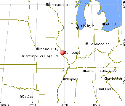 Grantwood Village, Missouri map