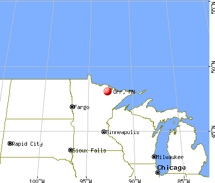 Orr, Minnesota map