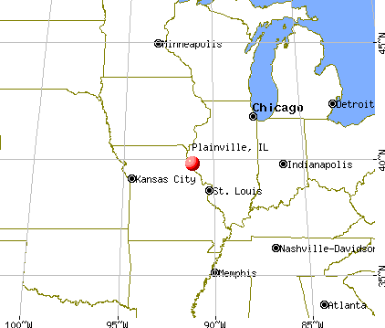 Plainville, Illinois map