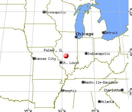 Palmer, Illinois map
