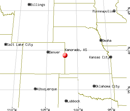 Kanorado, Kansas map