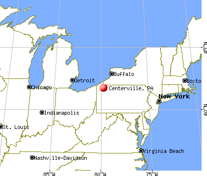 Centerville, Pennsylvania map