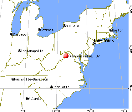 Wardensville, West Virginia map