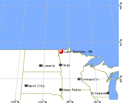 Lake Bronson, Minnesota map