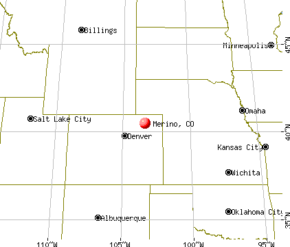 Merino, Colorado map
