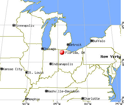 Florida, Ohio map