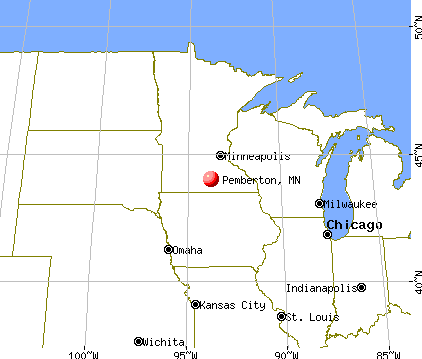 Pemberton, Minnesota map