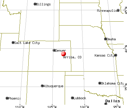Arriba, Colorado map