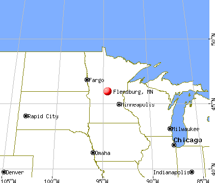 Flensburg, Minnesota map