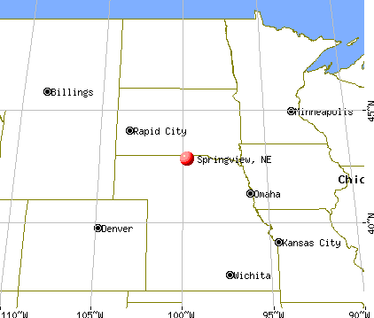 Springview, Nebraska map