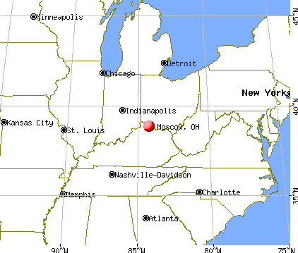Moscow, Ohio map