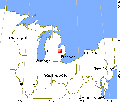 Otisville, Michigan map
