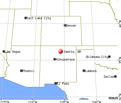 Vadito, New Mexico map